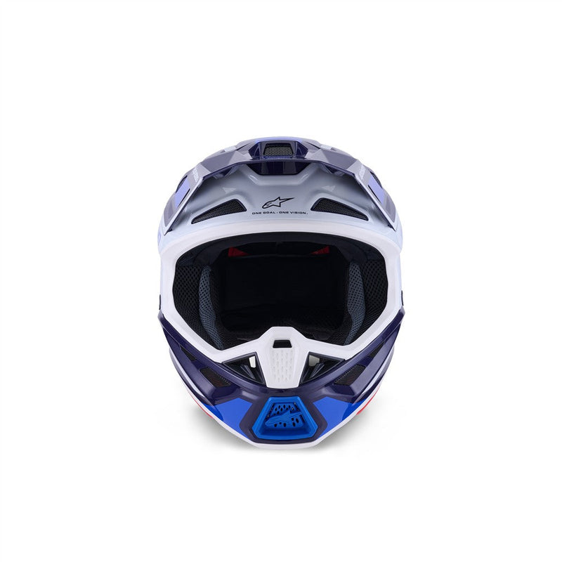Load image into Gallery viewer, Alpinestars S-M7 Rise Helmet Blue/White Gloss
