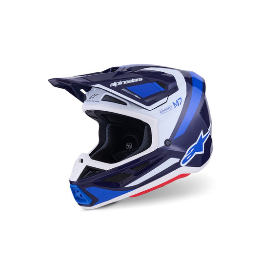 Alpinestars S-M7 Rise Helmet Blue/White Gloss