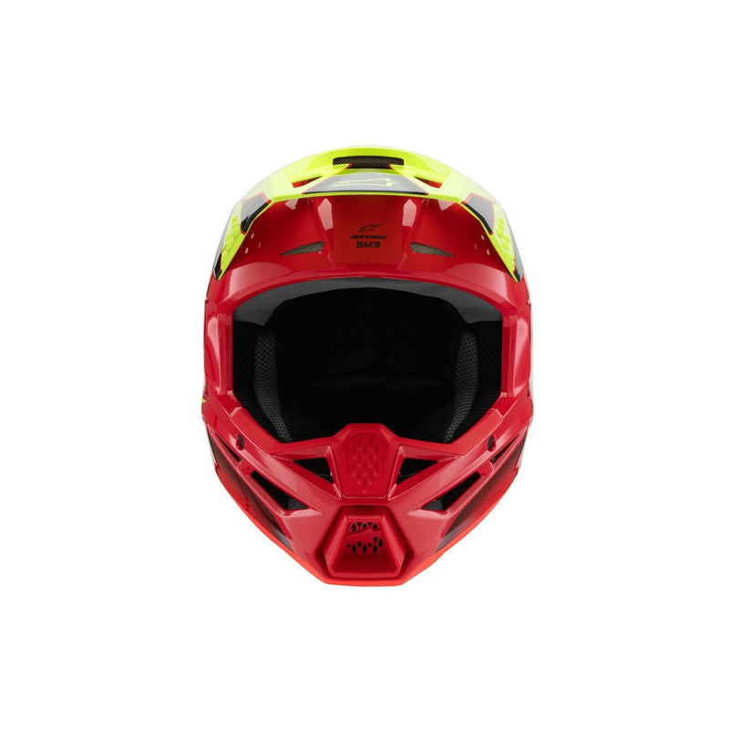 Load image into Gallery viewer, Alpinestars -M3 Youth Helmet Fray Red/Yellow Fluoro/Black Gloss
