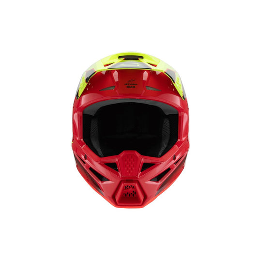 Alpinestars -M3 Youth Helmet Fray Red/Yellow Fluoro/Black Gloss
