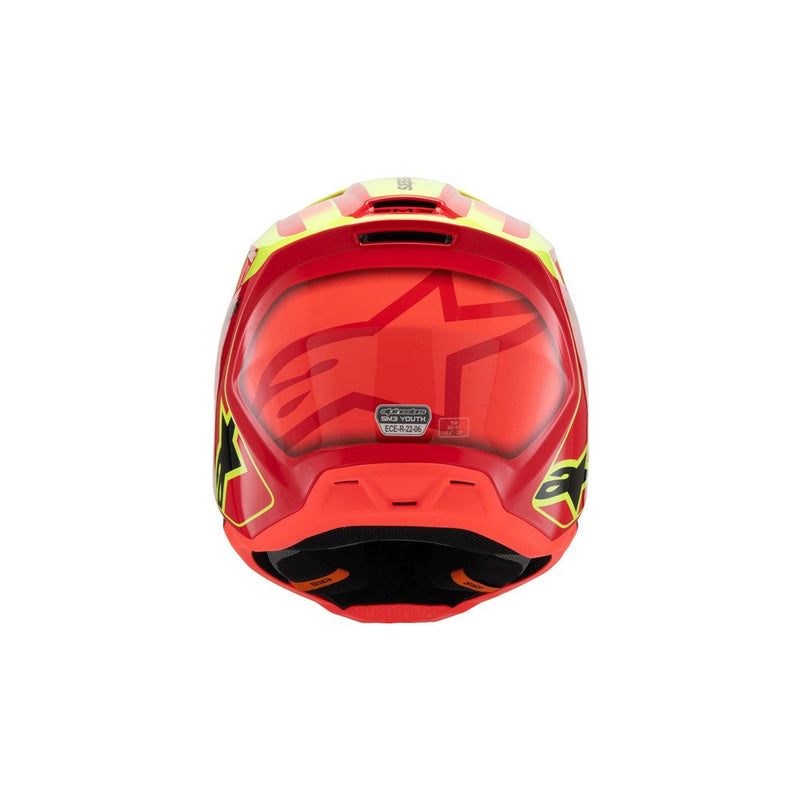 Load image into Gallery viewer, Alpinestars -M3 Youth Helmet Fray Red/Yellow Fluoro/Black Gloss
