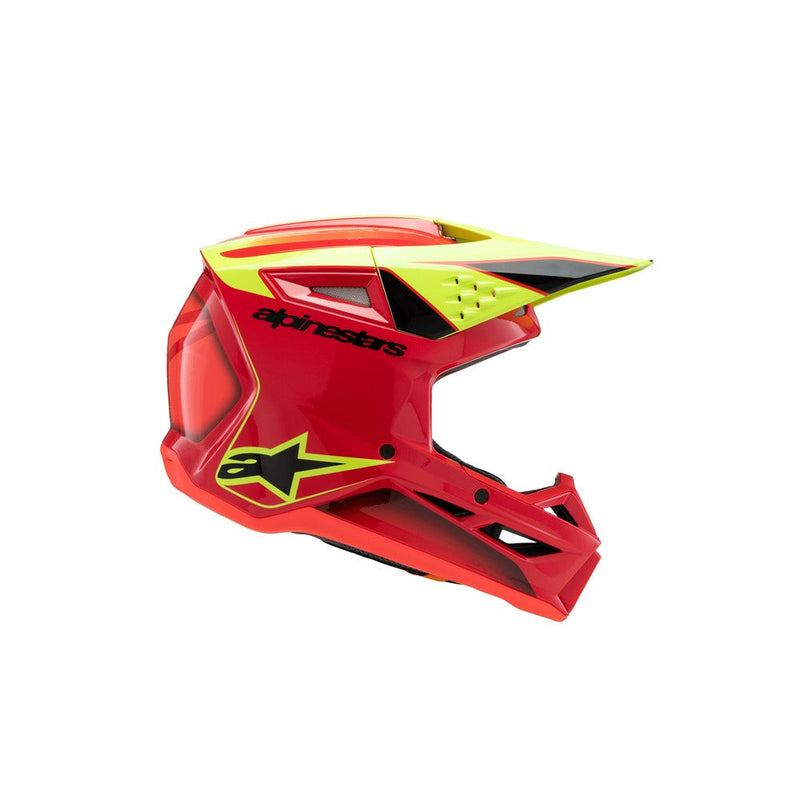 Load image into Gallery viewer, Alpinestars -M3 Youth Helmet Fray Red/Yellow Fluoro/Black Gloss

