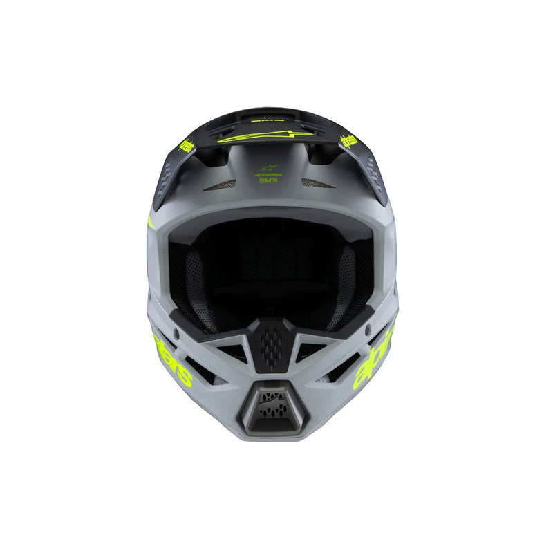 Load image into Gallery viewer, Alpinestars -M3 Youth Helmet Radium Gray/Black/Yellow Fluoro Matte
