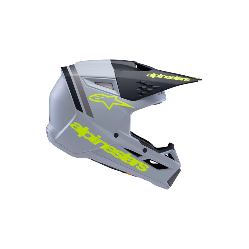 Load image into Gallery viewer, Alpinestars -M3 Youth Helmet Radium Gray/Black/Yellow Fluoro Matte
