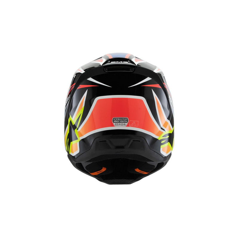 Load image into Gallery viewer, Alpinestars -M3 Youth Helmet Wurx Black/Yellow Fluoro/Blue/Red Gloss
