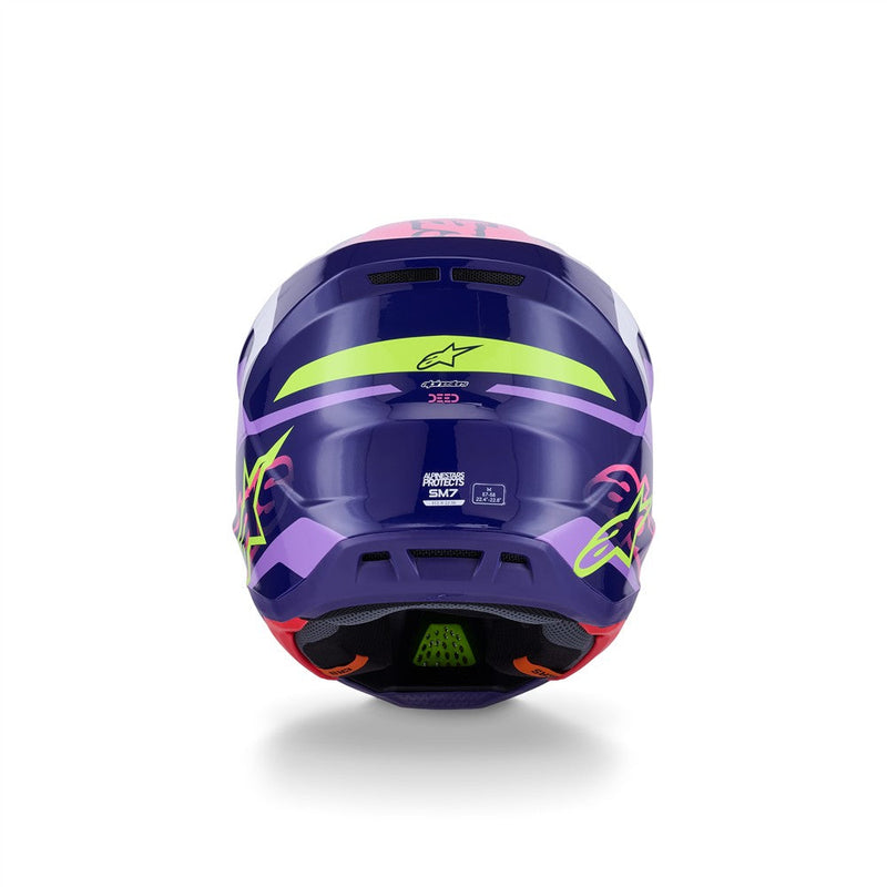 Load image into Gallery viewer, Alpinestars S-M7 Deed Helmet Purple/Pink Gloss
