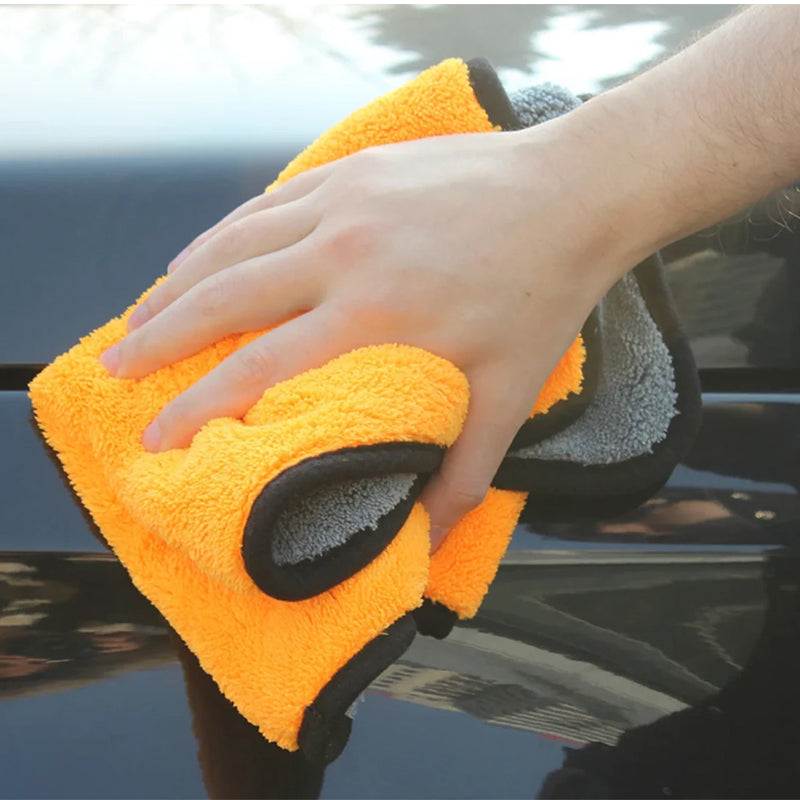Load image into Gallery viewer, FORMULA MICROFIBRE BUFFING TOWEL 40X45CM 800GSM ORANGE &amp; GREY SINGLE
