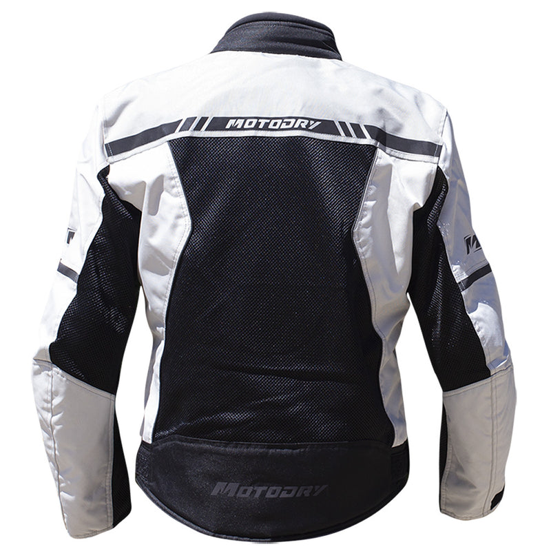 Load image into Gallery viewer, MOTODRY Summer Vent Jacket - White Black
