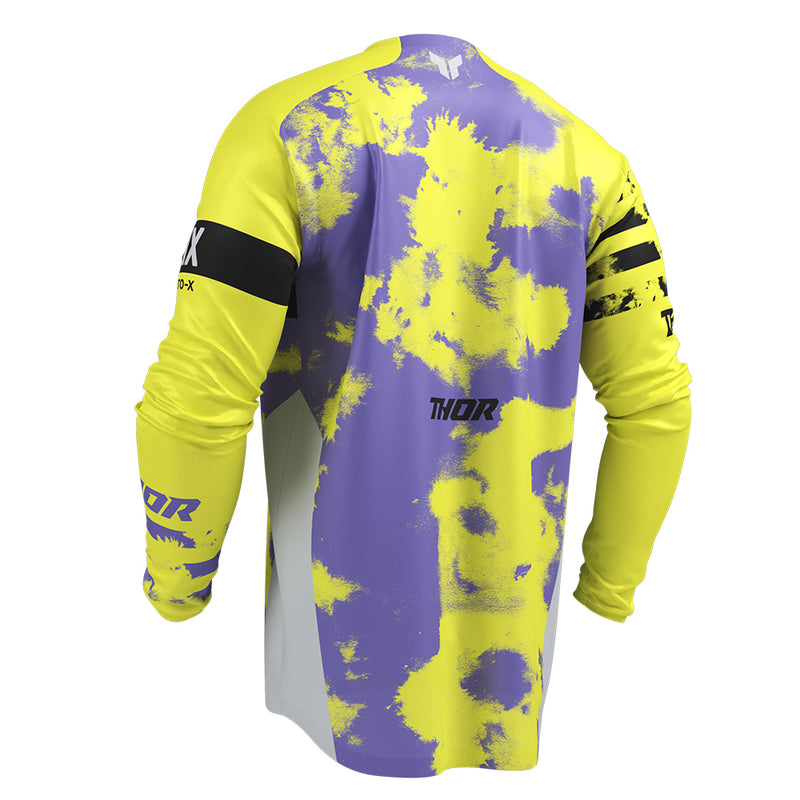 Load image into Gallery viewer, THOR MX JERSEY LAUNCHMODE BLEACH GRAY/ACID
