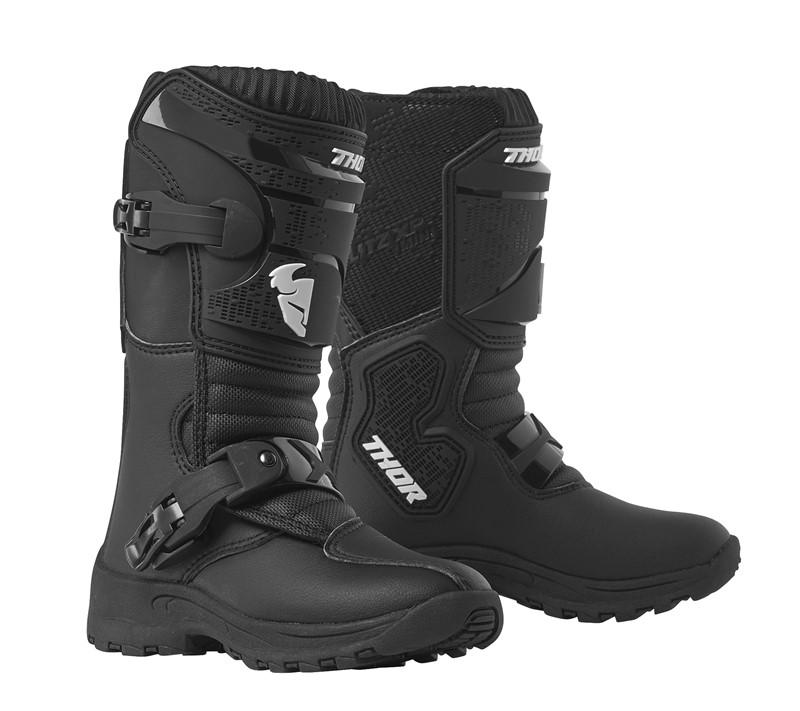 Load image into Gallery viewer, THOR MINI BLITZ XP BOOTS YOUTH BLACK
