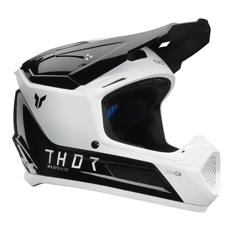 Load image into Gallery viewer, THOR HELMET FLEET STORM BLACK/WHITE YOUTH
