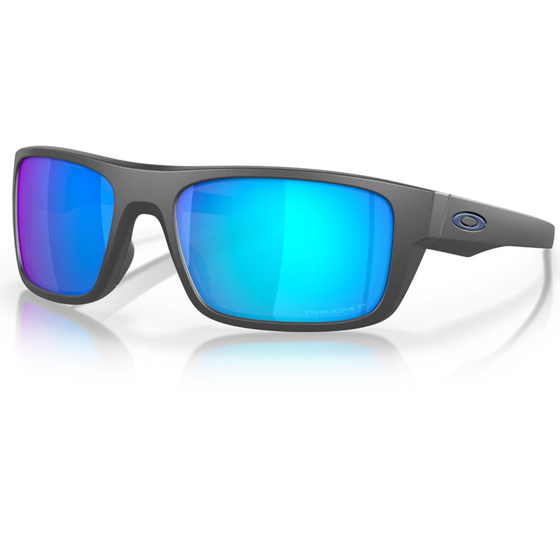 Load image into Gallery viewer, 0OO9367-0660 Oakley Drop Point Sunglasses Matte Dark Grey Frame with PRIZM Sapphire Polarized Lens
