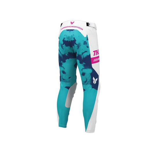 THOR MX PANT YOUTH LAUNCHMODE BLEACH WHIT/AQA
