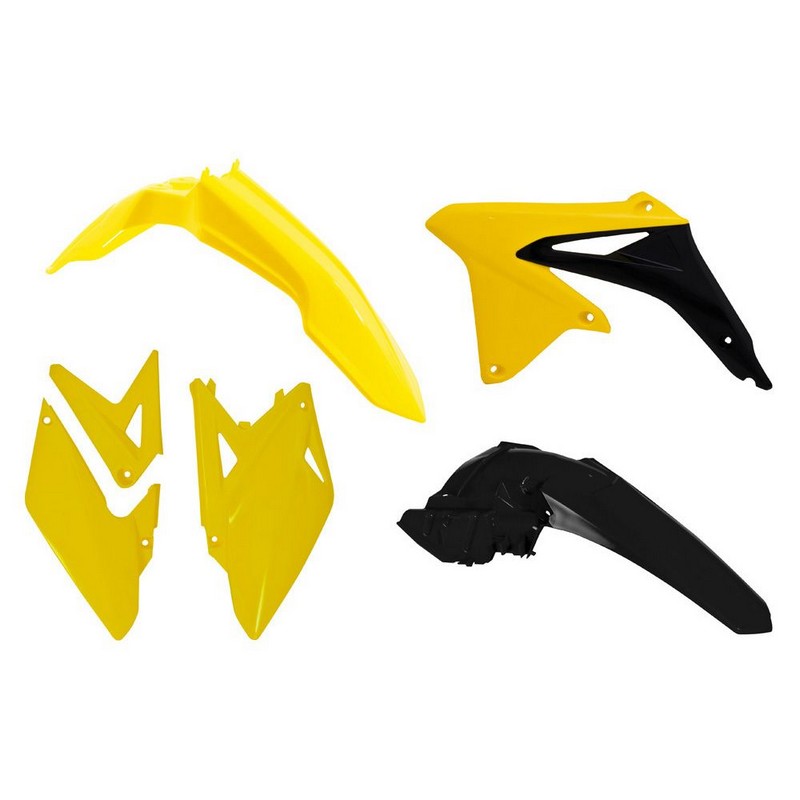 Load image into Gallery viewer, PLASTICS KIT RTECH 4 PIECE OEM COLOURS SUZUKI RMX450 10-19
