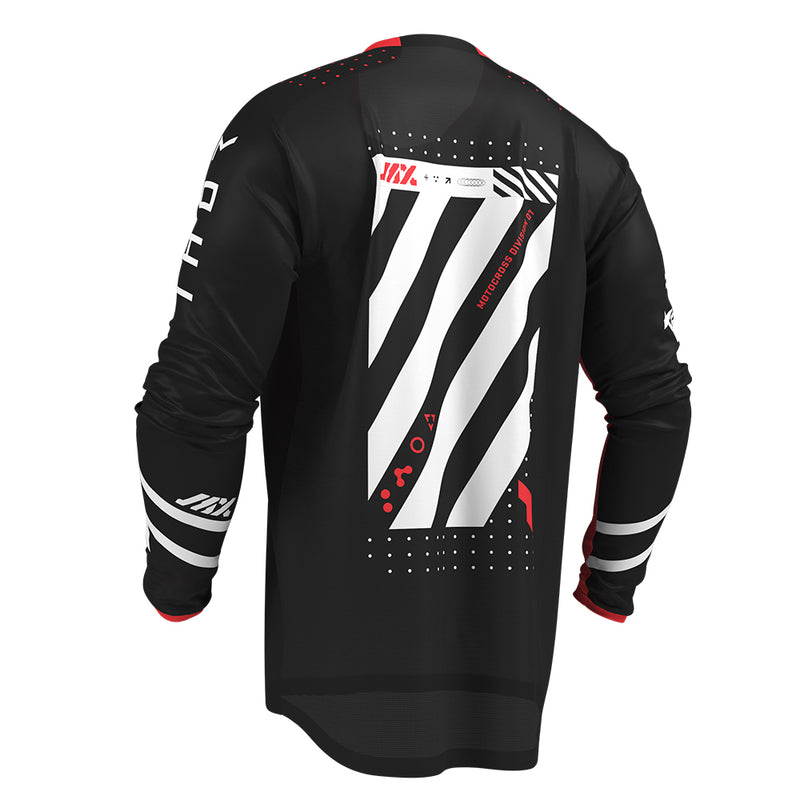 Load image into Gallery viewer, THOR MX JERSEY LAUNCHMODE FUTURA BLACK/RED
