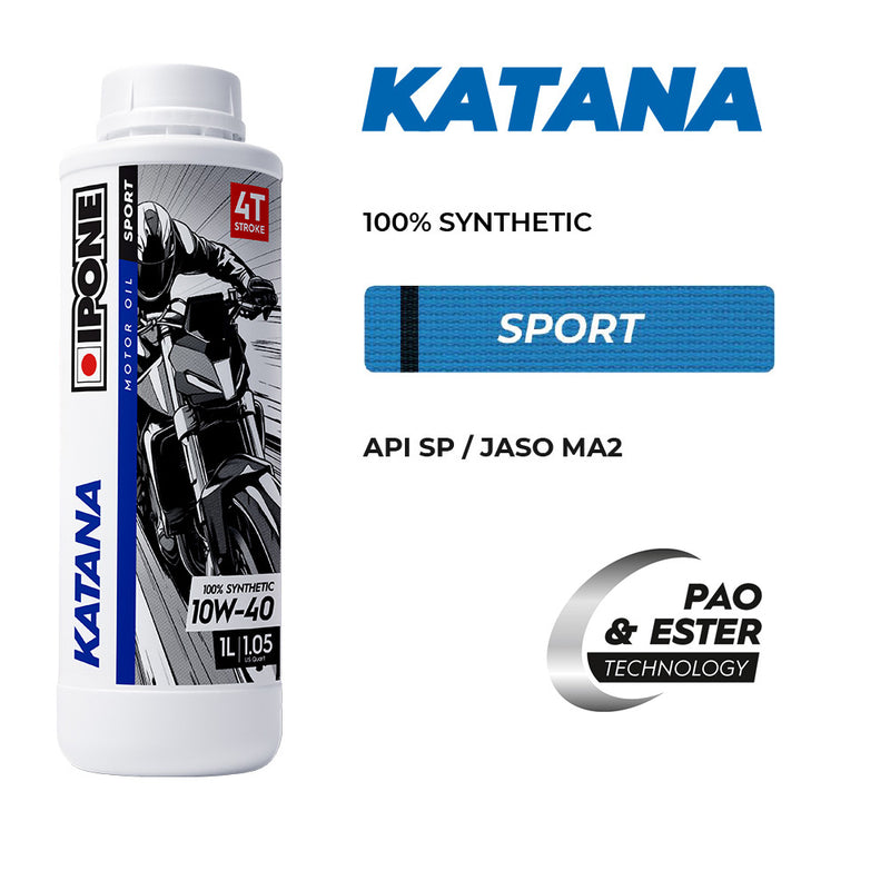 Load image into Gallery viewer, IPONE Katana - 100% Synthetic 4T Oil - Blue Belt in Sport Oil
