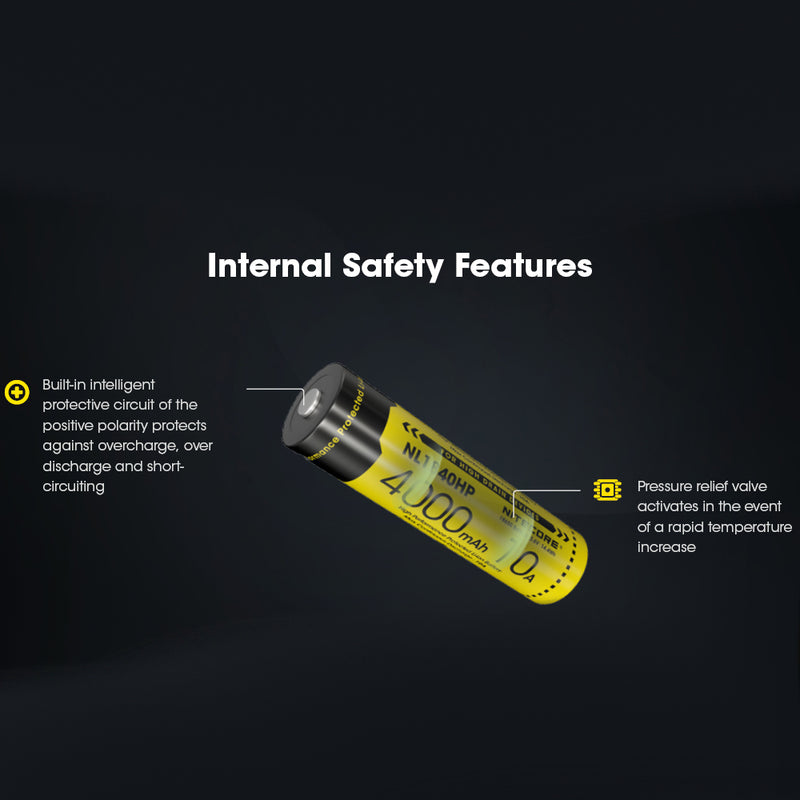 Load image into Gallery viewer, NITECORE 18650 RECHARGEABLE BATTERY 3.6V 10A 4000MAH
