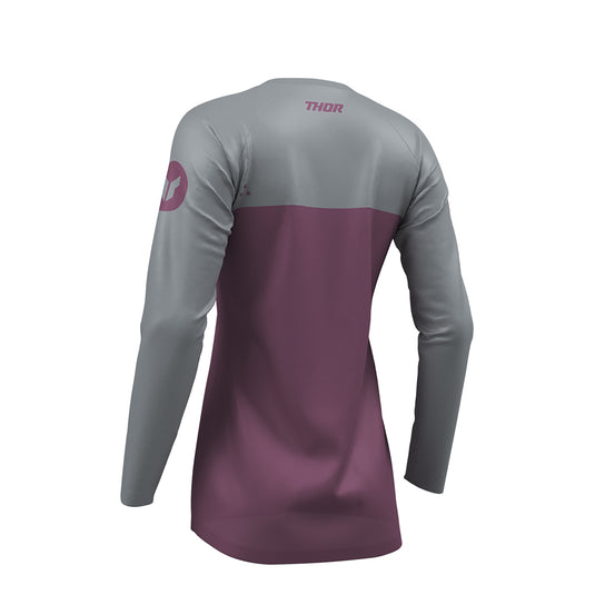 THOR JERSEY WOMENS RIDEMODE MENACE PUR/GRAY