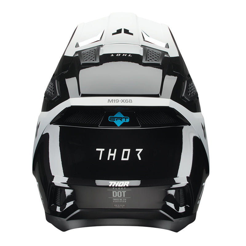 Load image into Gallery viewer, THOR HELMET FLEET STORM BLACK/WHITE
