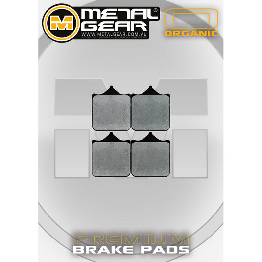 BRAKE PADS FRONT METAL GEAR ORGANIC