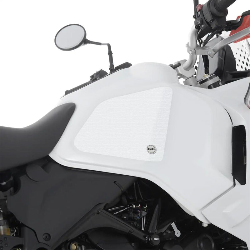 Load image into Gallery viewer, R&amp;G Tank Traction Grips for Ducati DesertX '22- Clear
