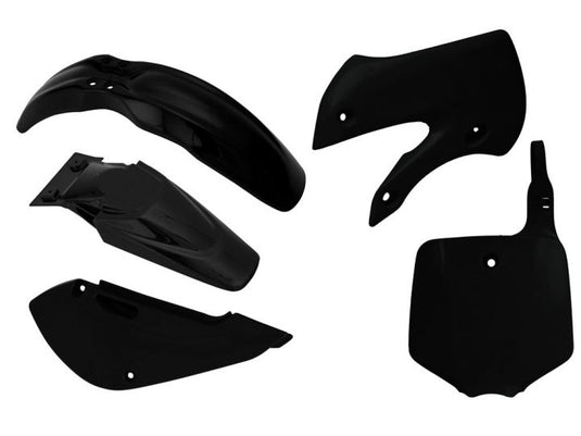 PLASTICS KIT RTECH 5 PIECE BLACK KAWASAKI KX65 01-ON