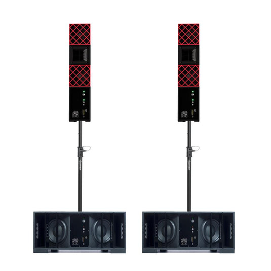 DILLINGER LABS DFA + DFB PAIRED SPEAKER & SUBWOOFER BATTERY POWERED WIRELESS PRO AUDIO KIT