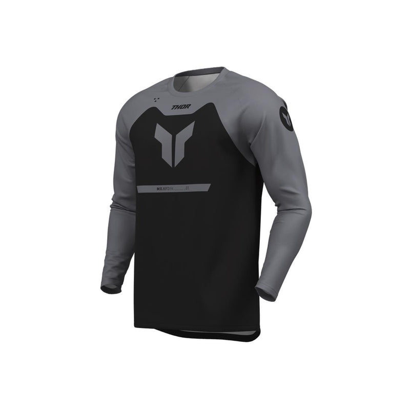 Load image into Gallery viewer, THOR MX JERSEY YOUTH RIDEMODE MENACE BLACK
