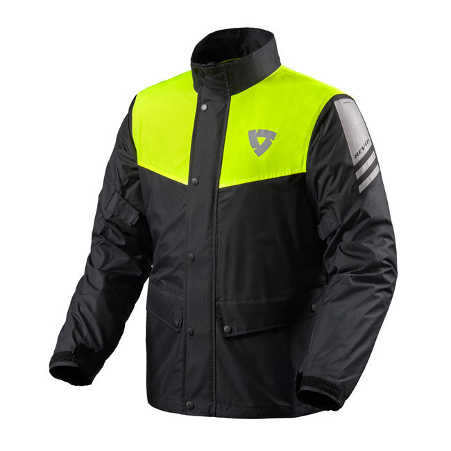 Load image into Gallery viewer, FRC018_1450 Nitric 3 H2O Rain Jacket Black-Neon Yellow
