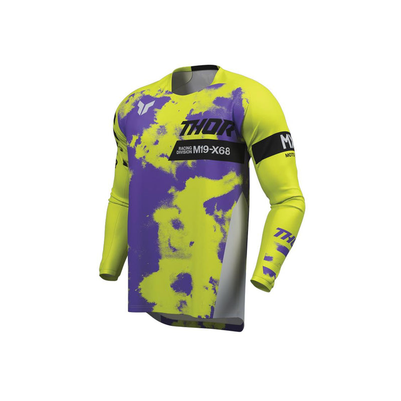Load image into Gallery viewer, THOR MX YOUTH LAUNCHMODE BLEACH GRAY/ACID

