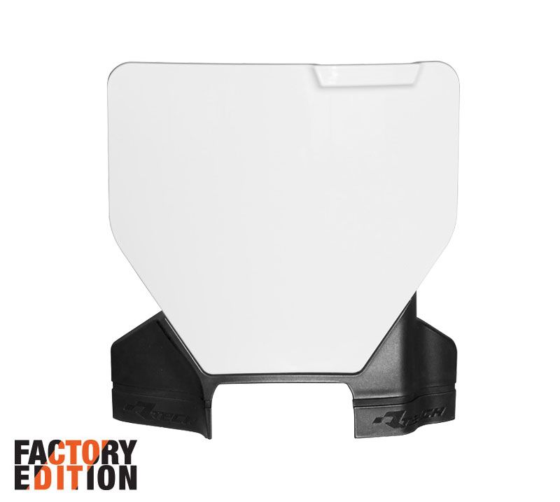 Load image into Gallery viewer, NUMBER PLATE RTECH WHITE HUSQVARNA TC FC FS FX TX
