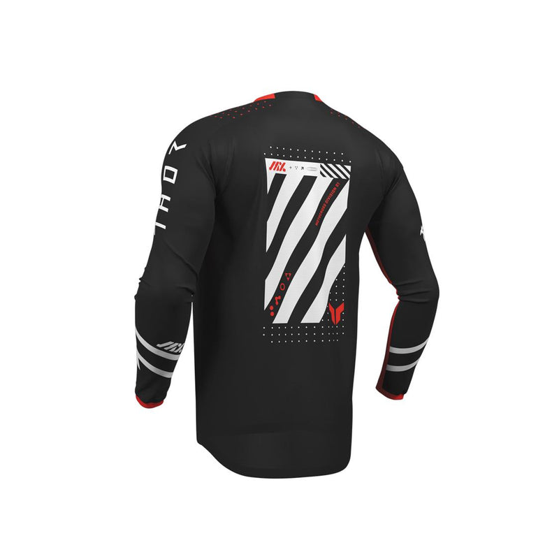 Load image into Gallery viewer, THOR YOUTH JERSEY LAUNCHMODE FUTURA BLACK/RED
