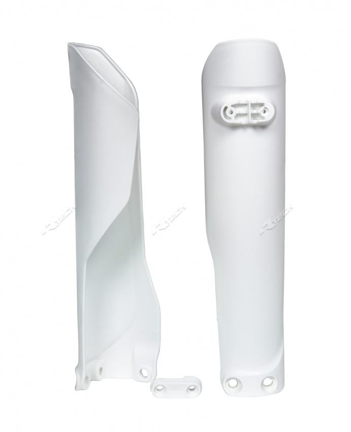 Load image into Gallery viewer, FORK PROTECTORS RTECH WHITE HUSQVARNA TC FC FE FX TE TX
