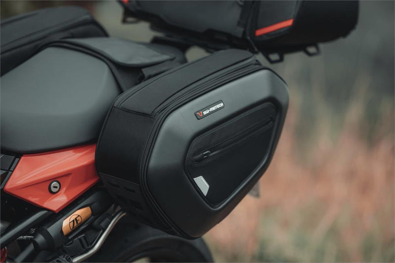 Load image into Gallery viewer, SW MOTECH PRO BLAZE SADDLEBAGS PRO1680D BALLISTIC NYLON BLACK IN PAIRS
