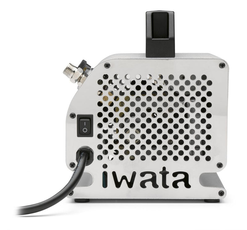 Load image into Gallery viewer, IWATA AIRBRUSH COMPRESSOR SILVER JET + FILTER

