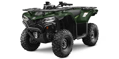 Green CF Moto C-Force 400 non-eps model from an angled view on a plain white background