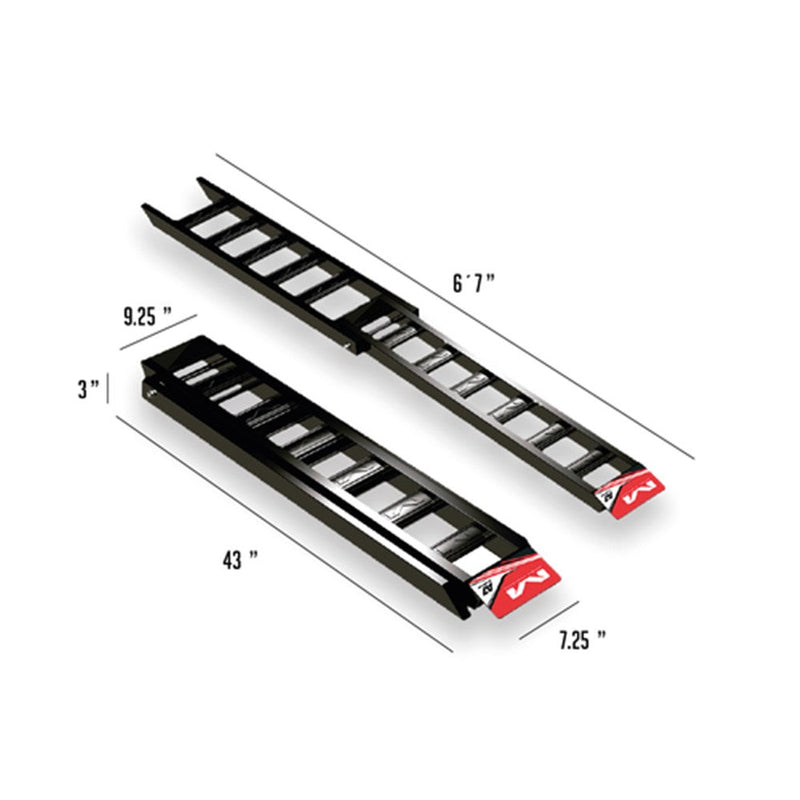 Load image into Gallery viewer, Matrix A7 Aluminium Ramp Black/White
