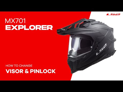 Load and play video in Gallery viewer, LS2 MX701 Explorer Carbon Solid - Gloss Carbon

