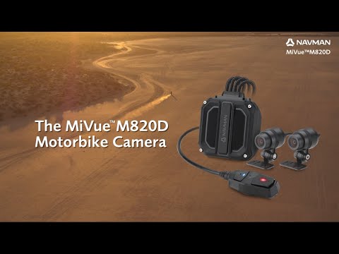 Load and play video in Gallery viewer, Navman MiVue 820D Motorcycle Dash Cam - Front &amp; Rear Cameras
