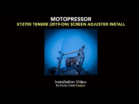 Load and play video in Gallery viewer, Rocky Creek Screen Adjuster Yamaha T7 Tenere '19-onwards
