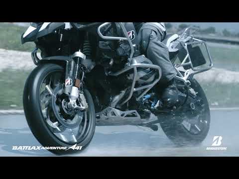 Load and play video in Gallery viewer, Bridgestone A41 90/90-21 Bias Front Tubeless Adventure Tyre (54V)

