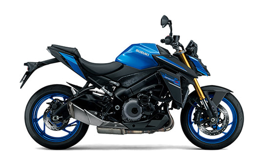 A blue 2026 Suzuki GSX-S 1000 RQ on a transparent background