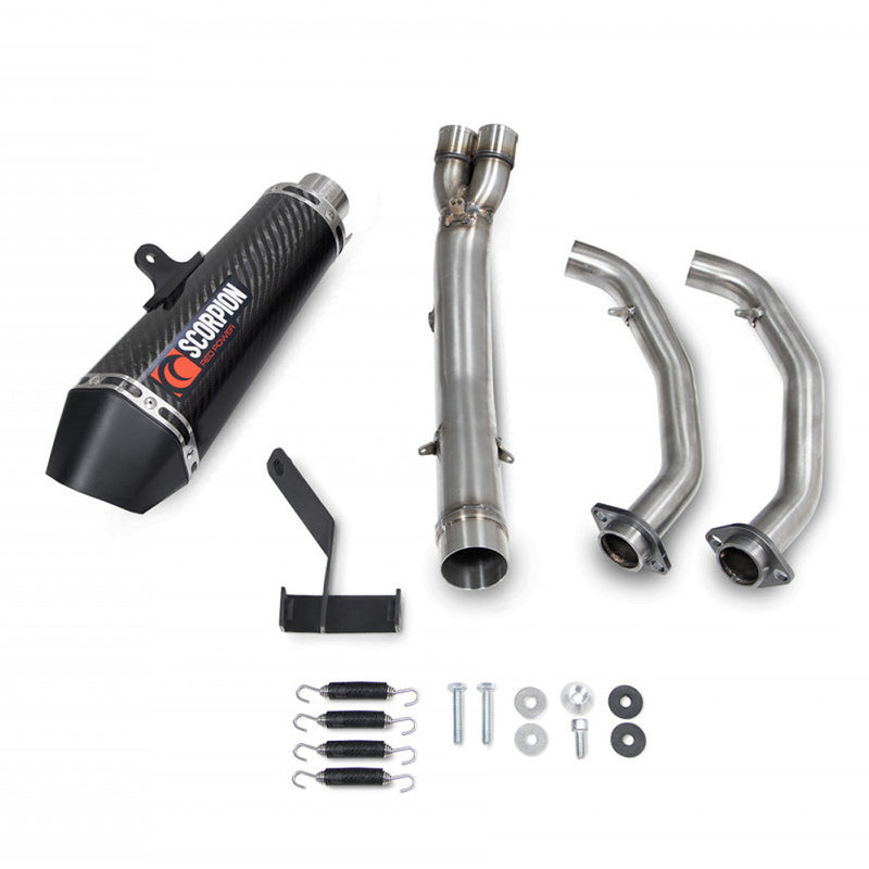 Load image into Gallery viewer, SERKET TAPER FULL SYSTEM CARBON, KAWASAKI NINJA 650 17-CURRENT
2017 - 2022
