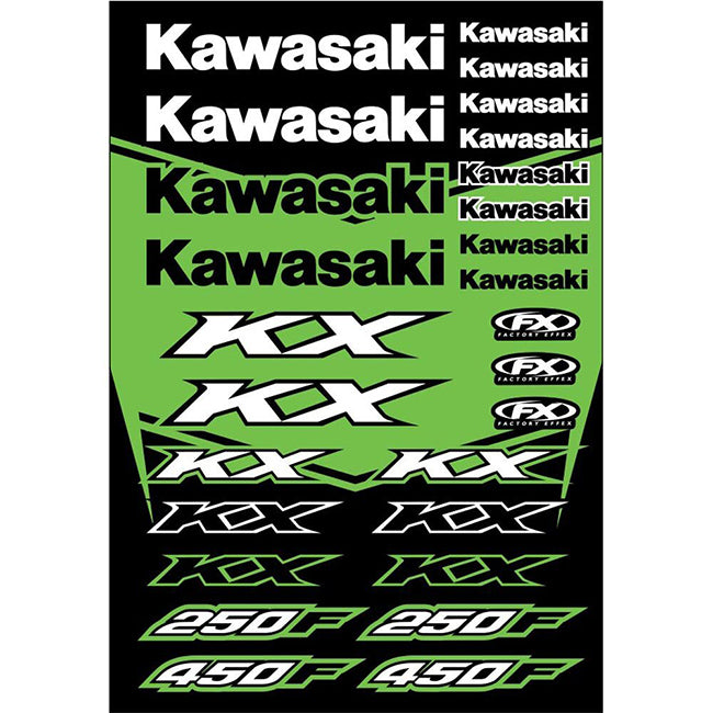 Load image into Gallery viewer, FX22-68130 FX Kawasaki KX OEM Replica Sticker Kit
