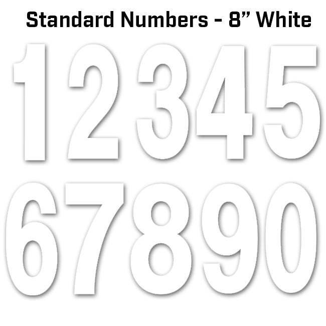 Load image into Gallery viewer, Standard Number 8 White
