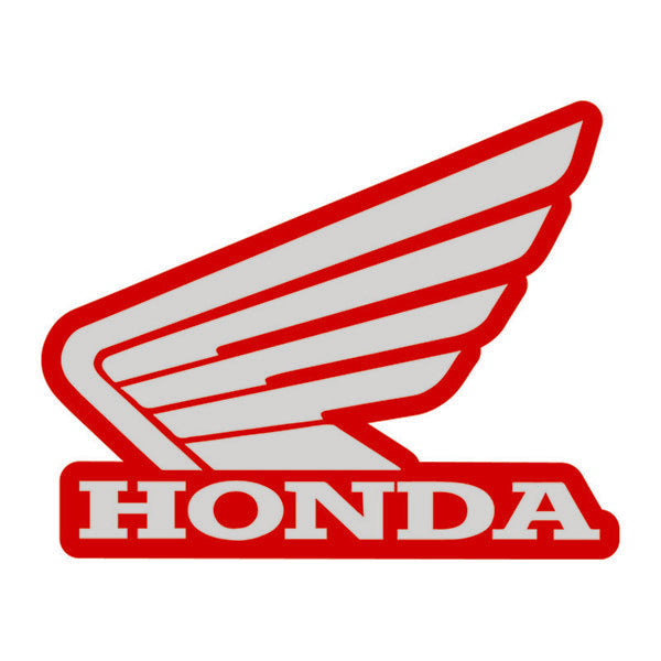 Load image into Gallery viewer, 700.0005 Honda Wing LH Tank Sticker 114mm Red_Silver
