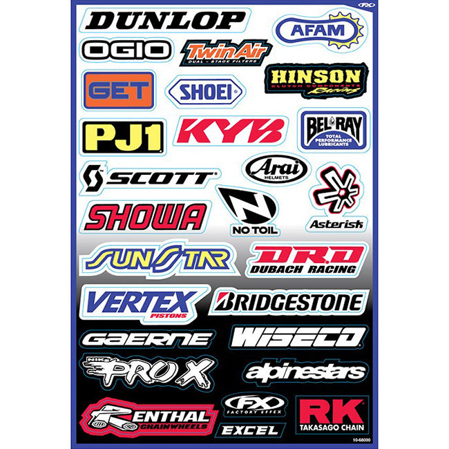 Load image into Gallery viewer, FX10-68000 Factory Effex Sponsor Sticker Kit A
