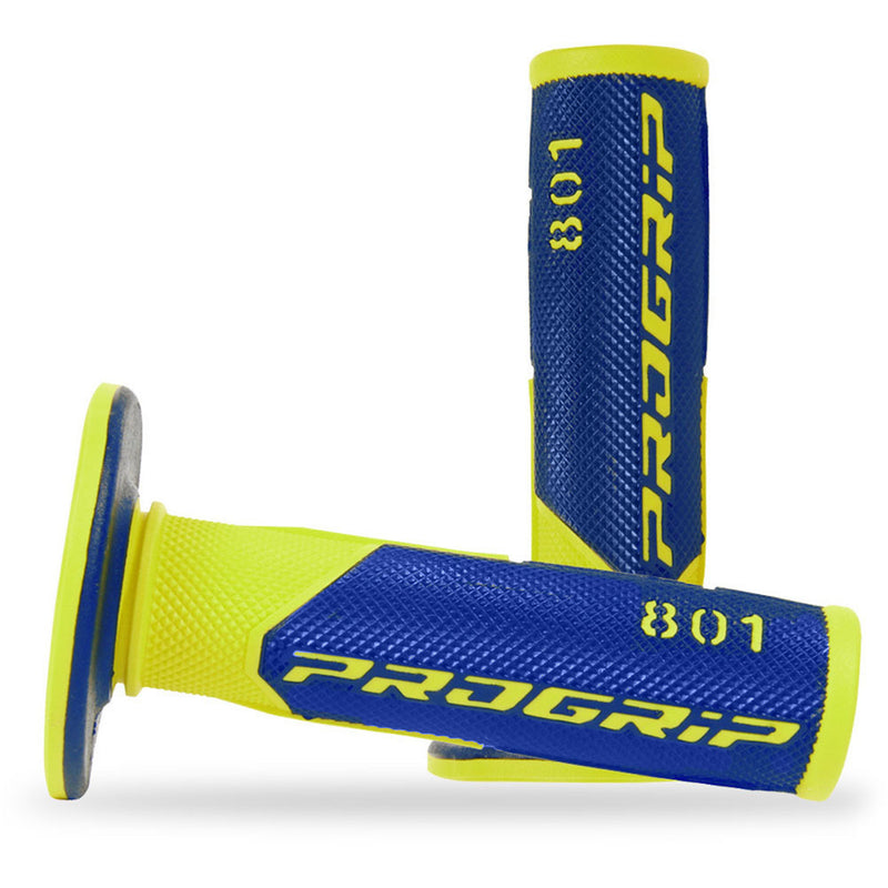 Load image into Gallery viewer, Progrip PG801 MX Grips - Blue/Fluro Yellow PG801BLY
