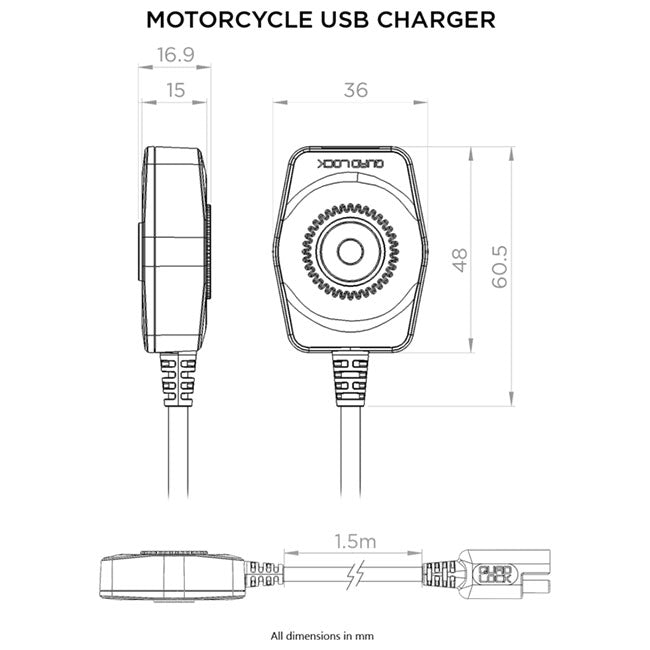 Load image into Gallery viewer, Quad-Lock-USB-Charger
