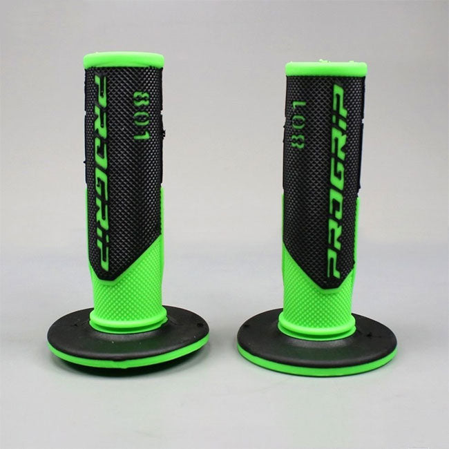 Load image into Gallery viewer, Progrip PG801 MX Grips - Black/Fluro Green PG801GN
